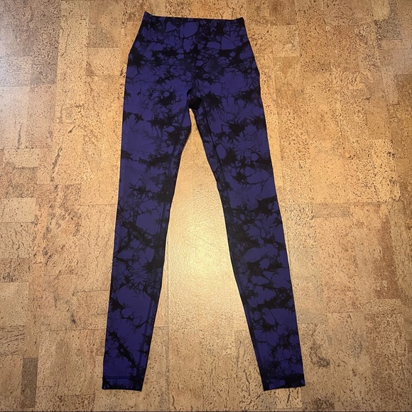 Lululemon - Wunder Under Pant Hi-Rise - Shibori Blue/Purple - Picture 4 of 9